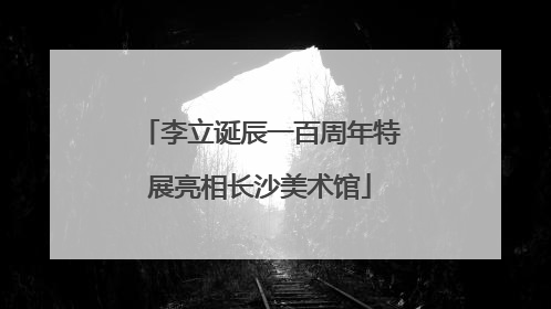 李立诞辰一百周年特展亮相长沙美术馆