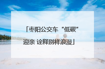 枣阳公交车“低碳”迎亲 诠释别样浪漫