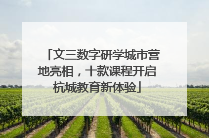 文三数字研学城市营地亮相，十款课程开启杭城教育新体验
