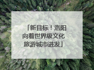 新目标！洛阳向着世界级文化旅游城市进发