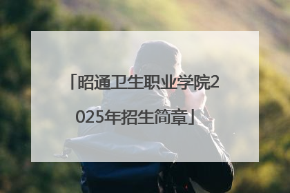 昭通卫生职业学院2025年招生简章