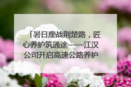 暑日鏖战荆楚路，匠心养护筑通途——江汉公司开启高速公路养护专项工程建设热潮