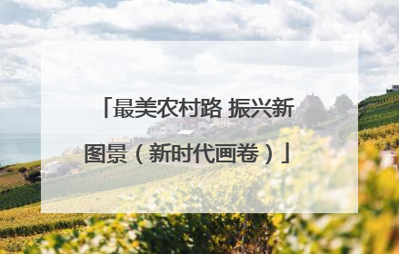 最美农村路 振兴新图景（新时代画卷）