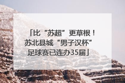 比“苏超”更草根！苏北县城“男子汉杯”足球赛已连办35届