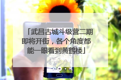 武昌古城斗级营二期即将开街，各个角度都能一眼看到黄鹤楼