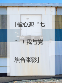 检心迎“七一”！我与党旗合张影