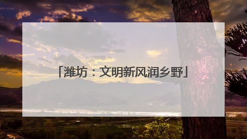 潍坊：文明新风润乡野