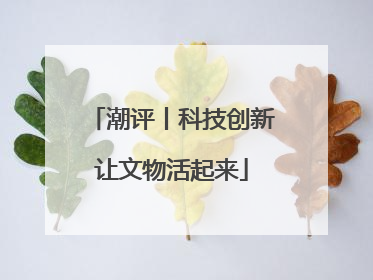 潮评丨科技创新让文物活起来