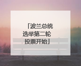 波兰总统选举第二轮投票开始