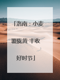 洛南：小麦覆陇黄 丰收好时节