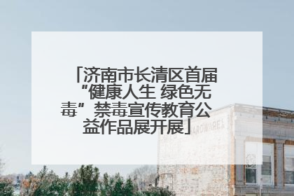 济南市长清区首届“健康人生 绿色无毒”禁毒宣传教育公益作品展开展
