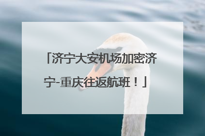 济宁大安机场加密济宁-重庆往返航班！