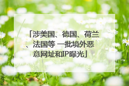 涉美国、德国、荷兰、法国等 一批境外恶意网址和IP曝光
