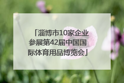 淄博市10家企业参展第42届中国国际体育用品博览会