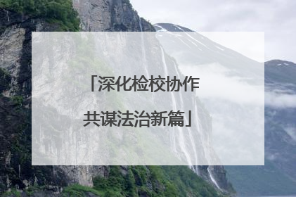 深化检校协作 共谋法治新篇