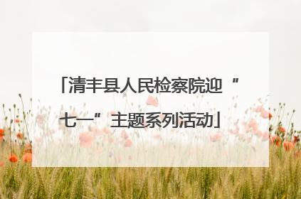 清丰县人民检察院迎“七一”主题系列活动