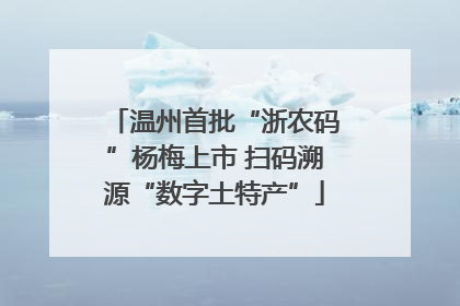 温州首批“浙农码”杨梅上市 扫码溯源“数字土特产”