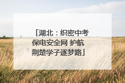湖北：织密中考保电安全网 护航荆楚学子逐梦路