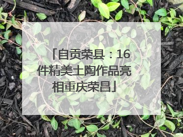 自贡荣县：16件精美土陶作品亮相重庆荣昌