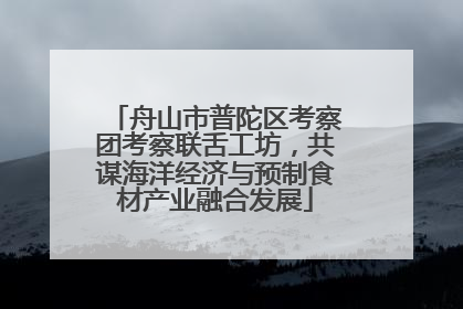 舟山市普陀区考察团考察联舌工坊，共谋海洋经济与预制食材产业融合发展