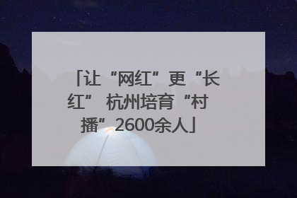 让“网红”更“长红” 杭州培育“村播”2600余人