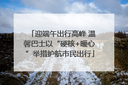 迎端午出行高峰 温馨巴士以“硬核+暖心”举措护航市民出行
