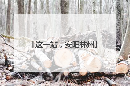这一站，安阳林州