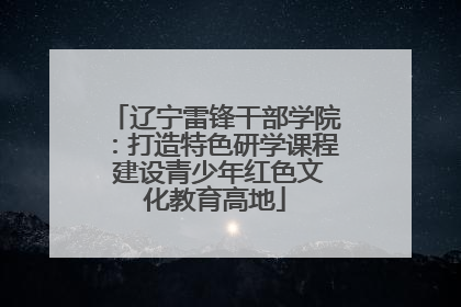 辽宁雷锋干部学院：打造特色研学课程 建设青少年红色文化教育高地