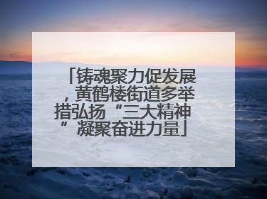 铸魂聚力促发展，黄鹤楼街道多举措弘扬“三大精神”凝聚奋进力量