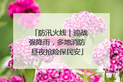 防汛火线｜迎战强降雨，多地消防昼夜抢险保民安