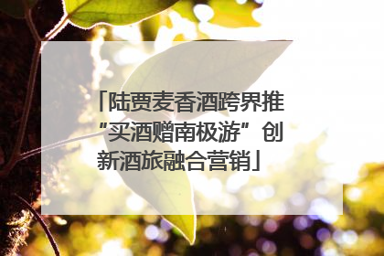 陆贾麦香酒跨界推“买酒赠南极游”创新酒旅融合营销