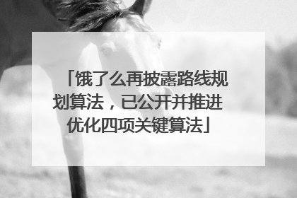 饿了么再披露路线规划算法，已公开并推进优化四项关键算法