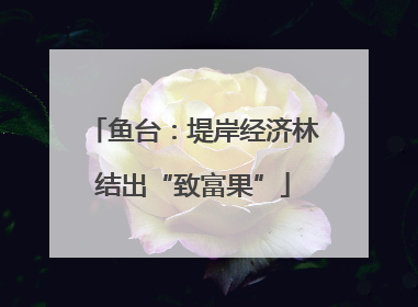 鱼台：堤岸经济林结出“致富果”