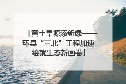 黄土旱塬添新绿——环县“三北”工程加速绘就生态新画卷