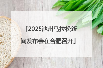 2025池州马拉松新闻发布会在合肥召开