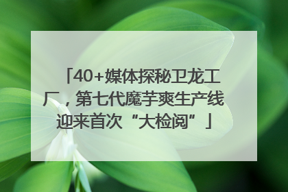 40+媒体探秘卫龙工厂，第七代魔芋爽生产线迎来首次“大检阅”